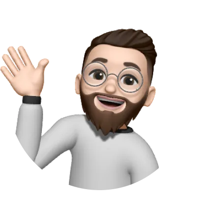 A 3D version of Felix's avatar, we can see him smiling and waving.